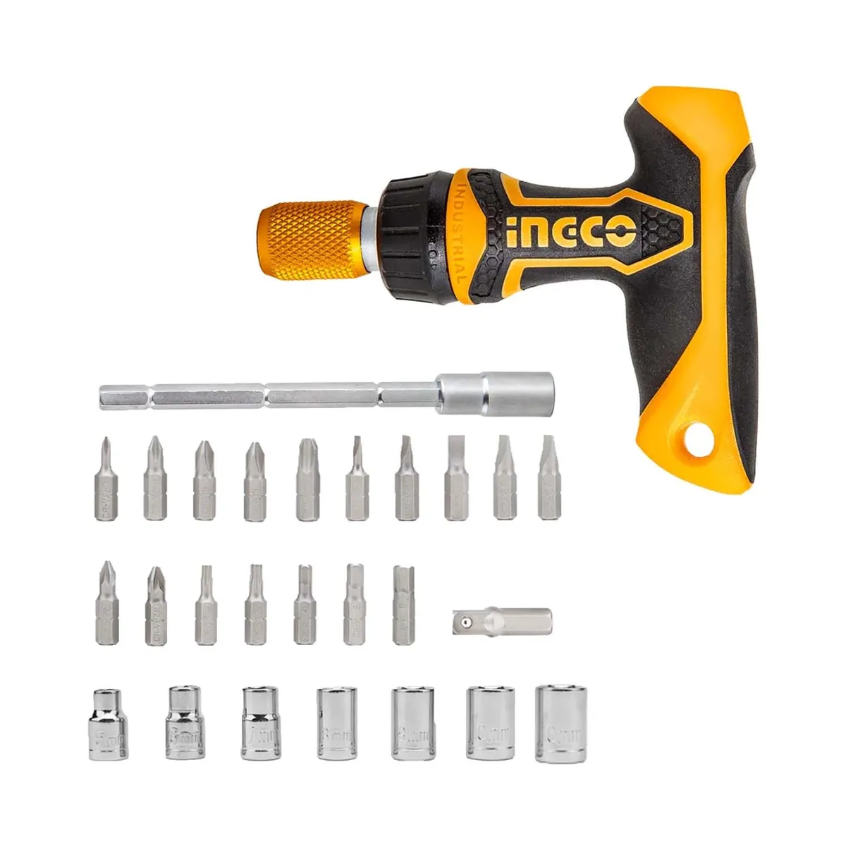 INGCO TOOLS - Juego Destornillador 31PcsSet Llave Dados Puntas Hksdb0318