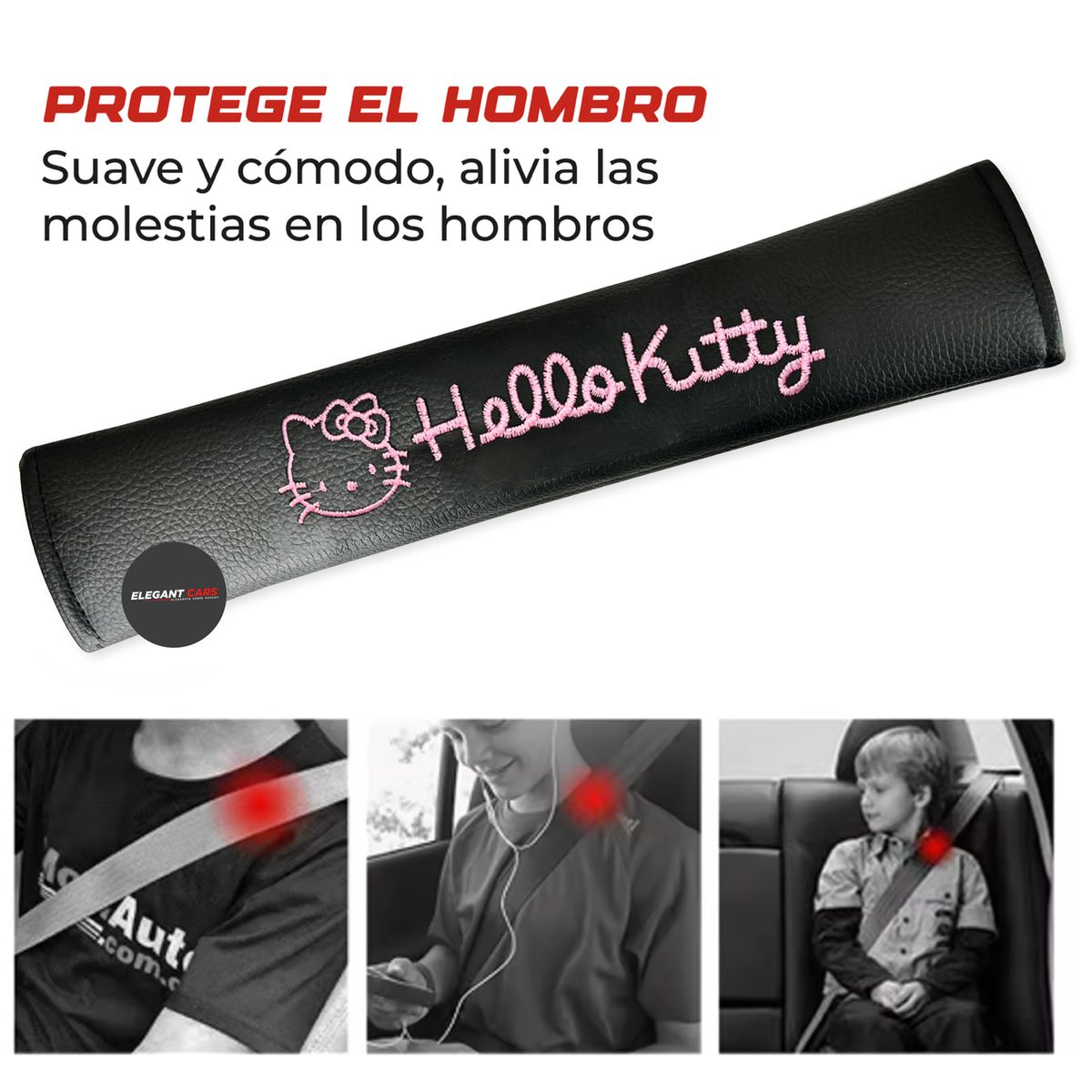 JET - Almohadilla Protector de cinturon Kitty america 2pcs