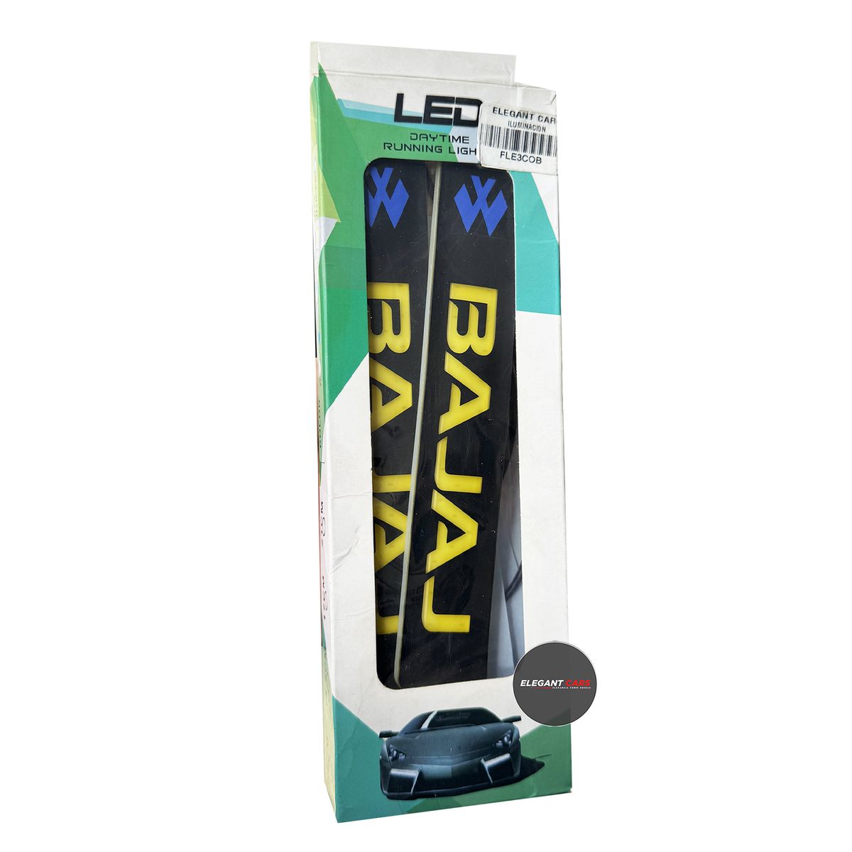 GENERICO - Par Logo LED Luz Blanca Bajaj  Universal para Moto