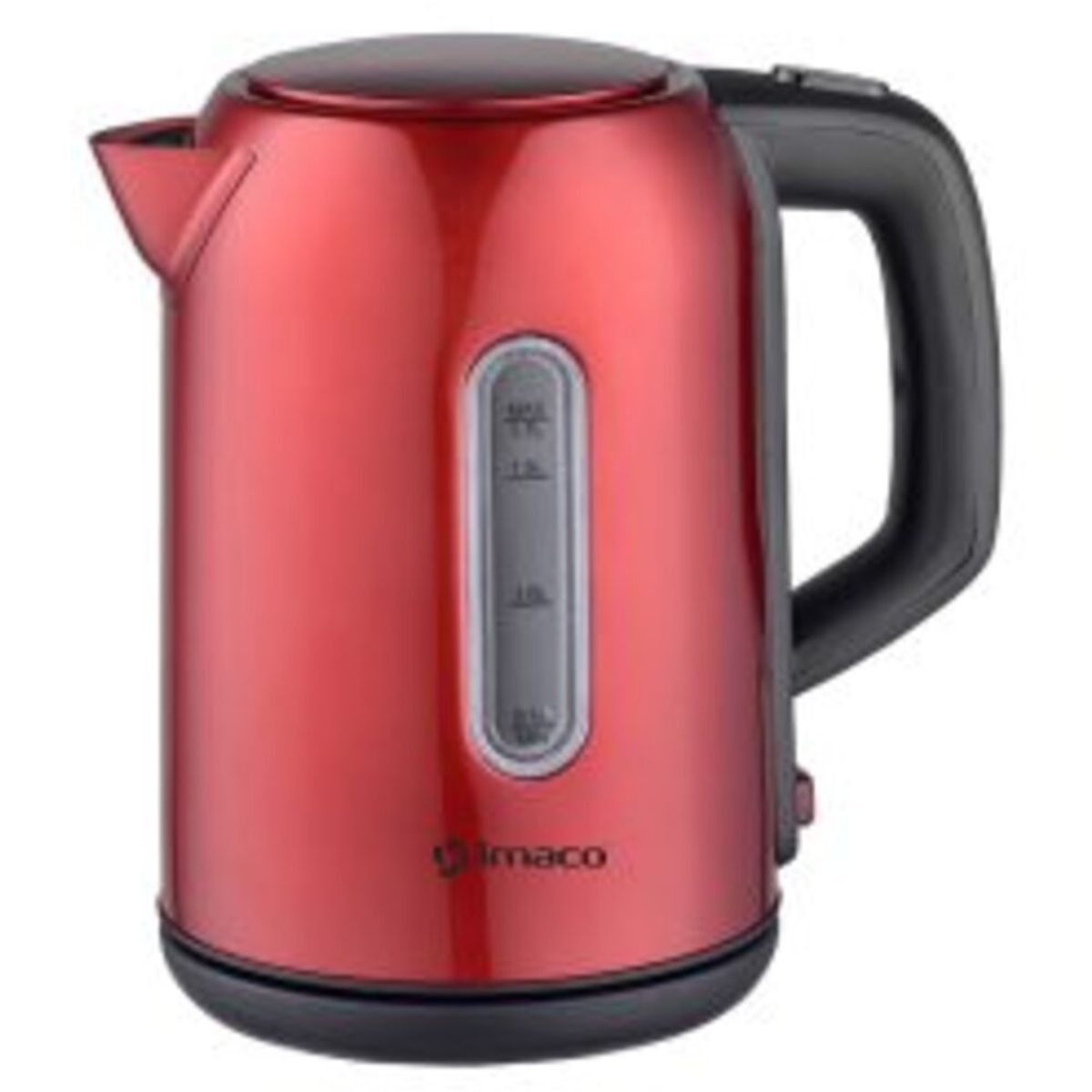 IMACO - Hervidor Eléctrico Metálico 17L Imaco KE1722R Rojo