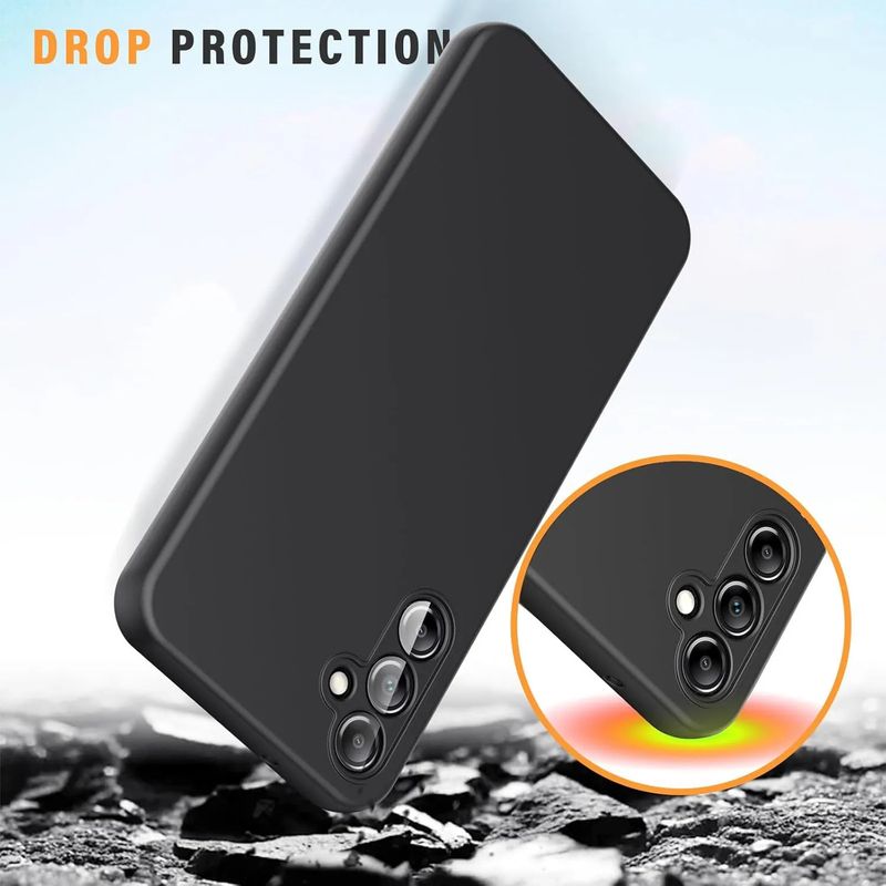 GENERICO - Case Silicona Para Samsung A52 - Negro