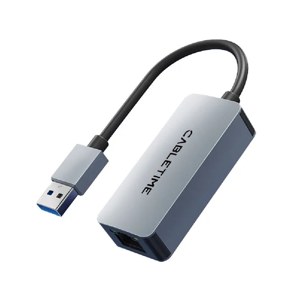 GENERICO - Adaptador de red USB-A 3.0 a RJ45 Gigabit 2.5  CABLETIME CB56G
