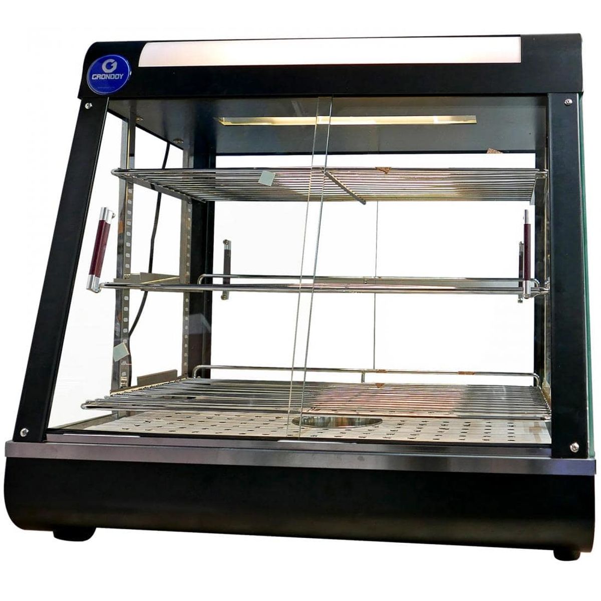 GRONDOY - Vitrina Exhibidora Calentadora - Mantenimiento de Alimentos