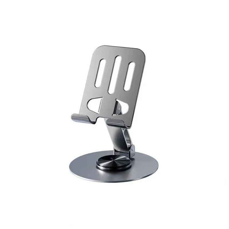 GENERICO - Soporte celular Metal Giratorio 360 Plegable