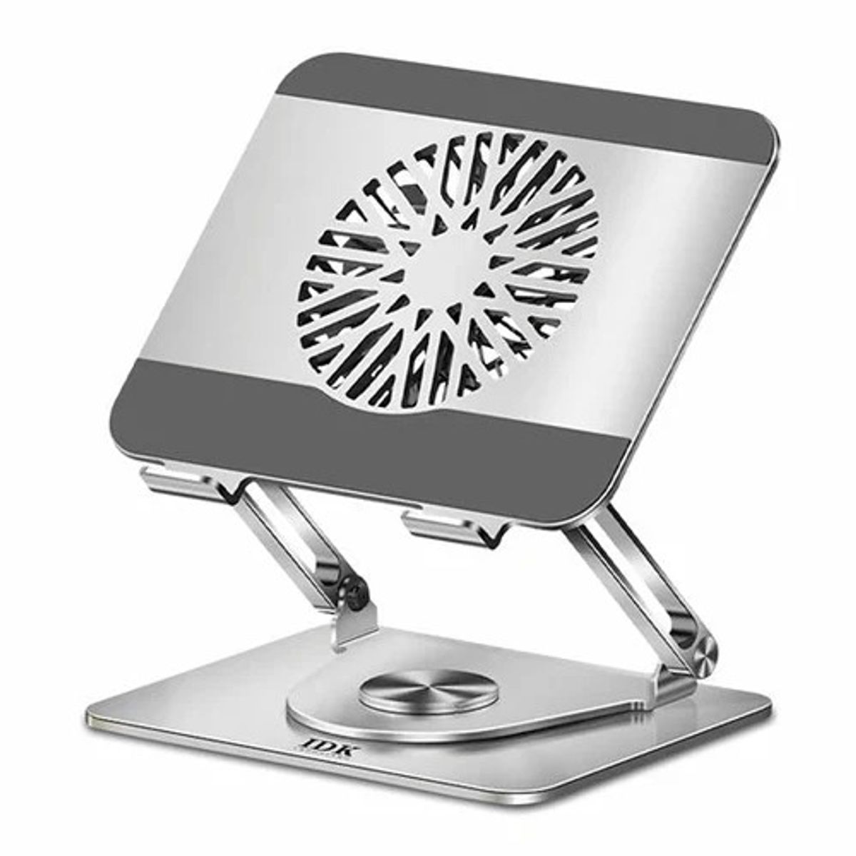 IDOCK - SOPORTE PARA LAPTOP IDK PREMIUM W360 - 1 VENTILADOR - 360º - PLATEADO