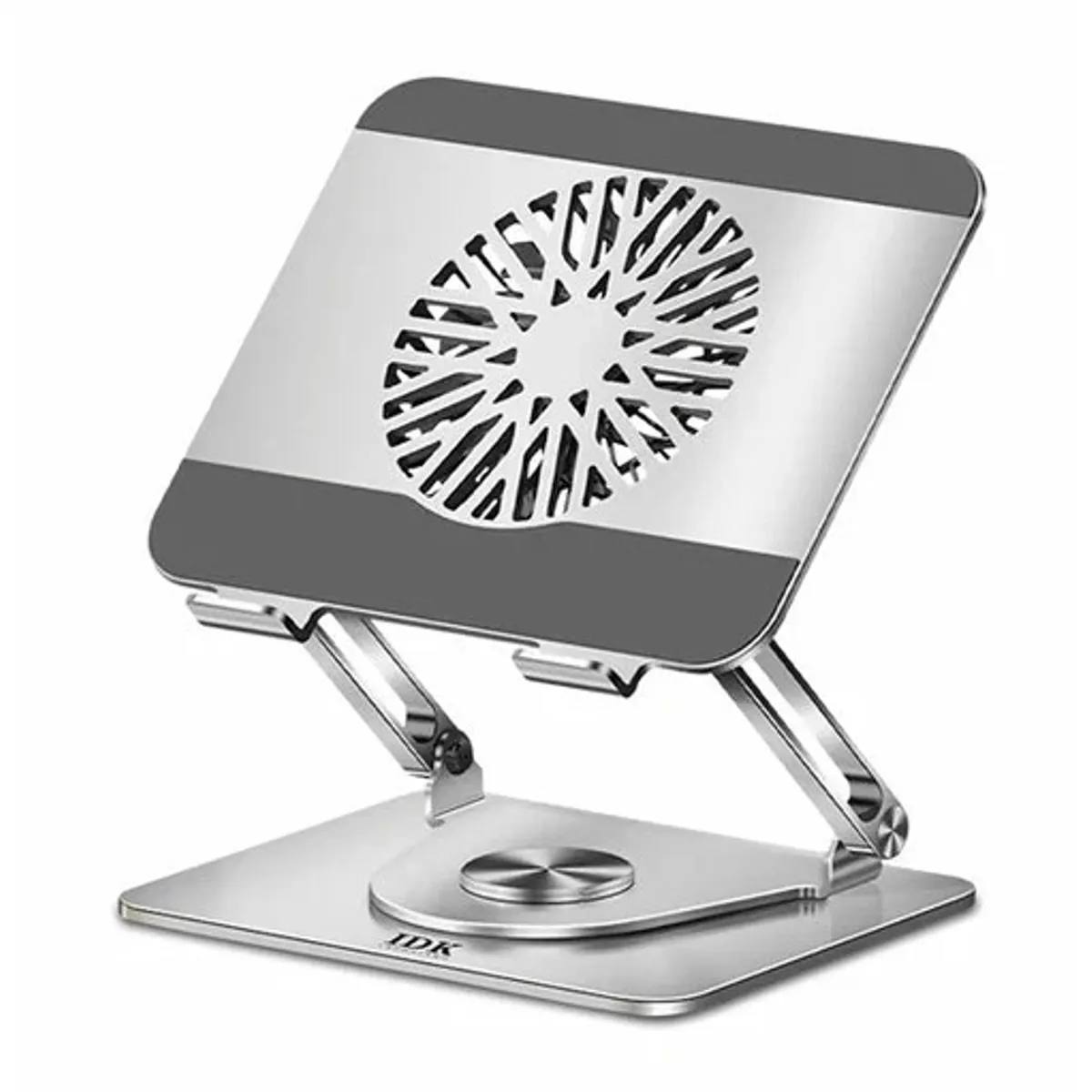 IDOCK - SOPORTE PARA LAPTOP IDK PREMIUM W360 - 1 VENTILADOR - 360º - PLATEADO
