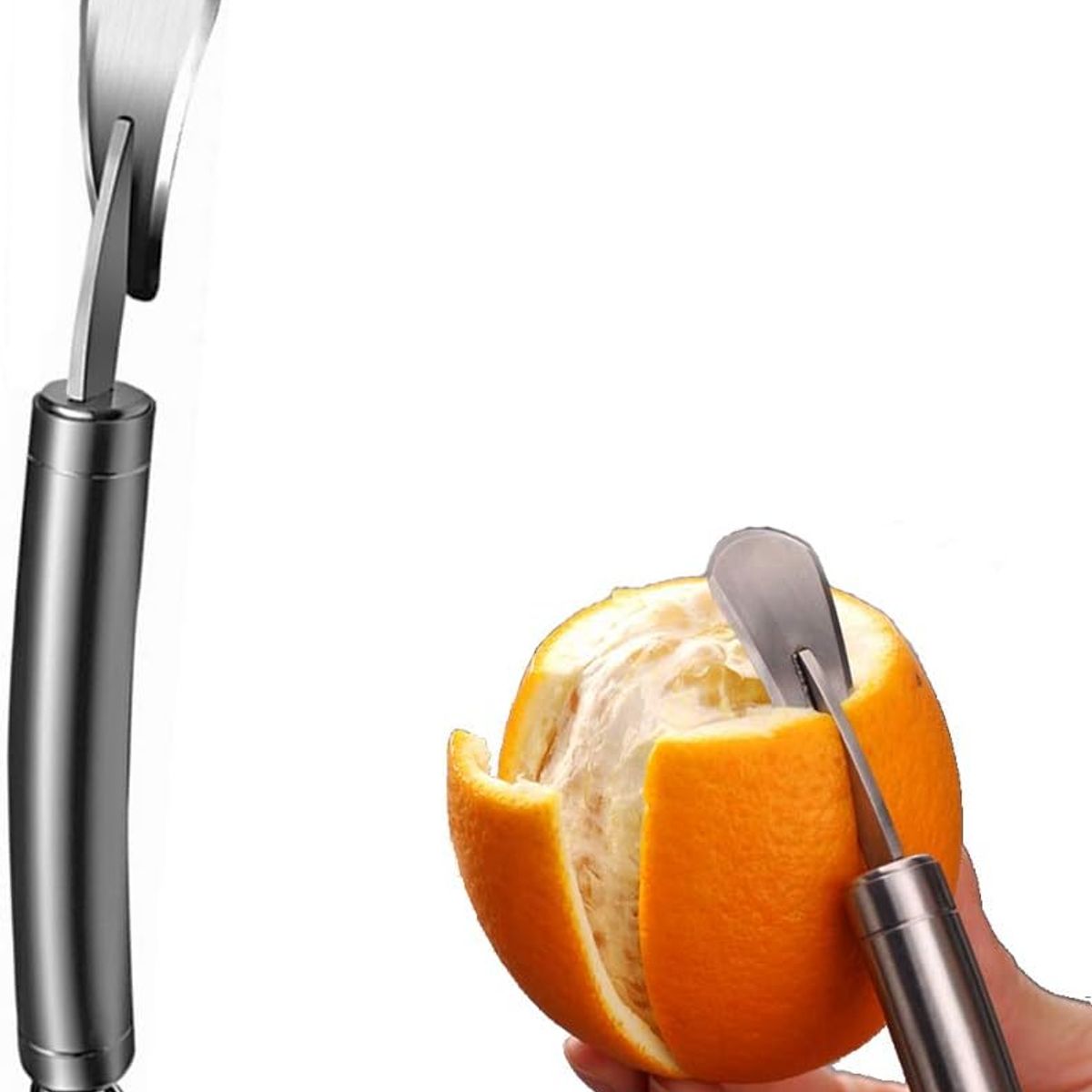 GENERICO - PACK X3 PELADOR DE NARANJA 18CM ACERO INOXIDABLE 304