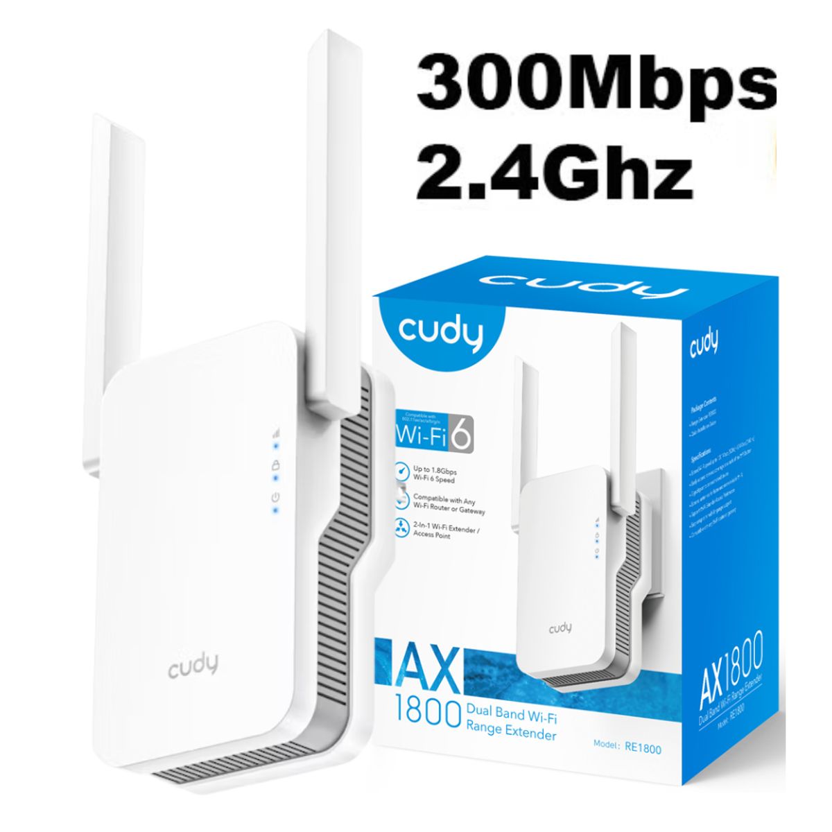 SEISA - Repetidor WiFi Amplificador de Señal Extensor AC1200 CUDY Original