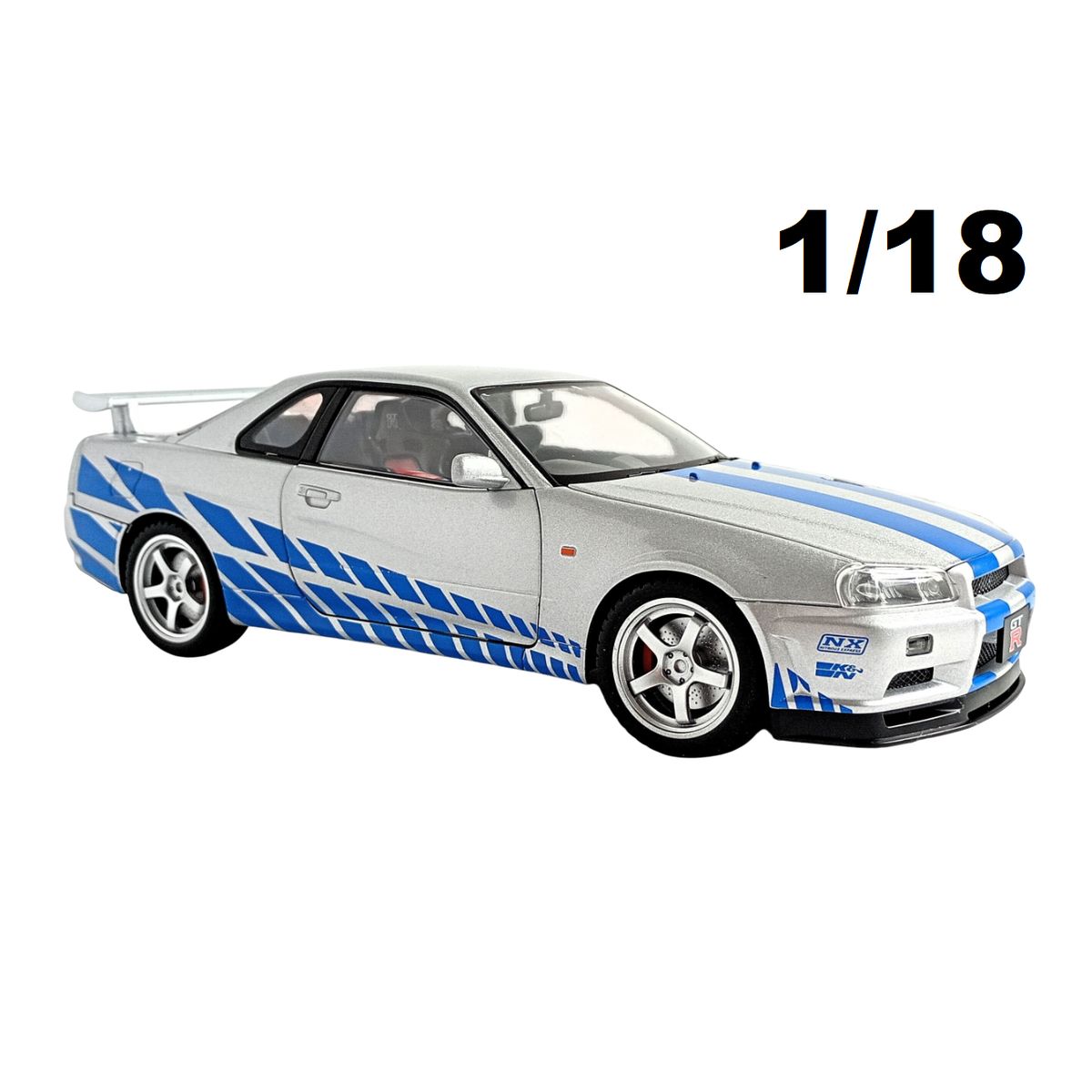 GENERICO - Auto Colección Rápidos Y Furiosos Nissan Skyline 1: 18