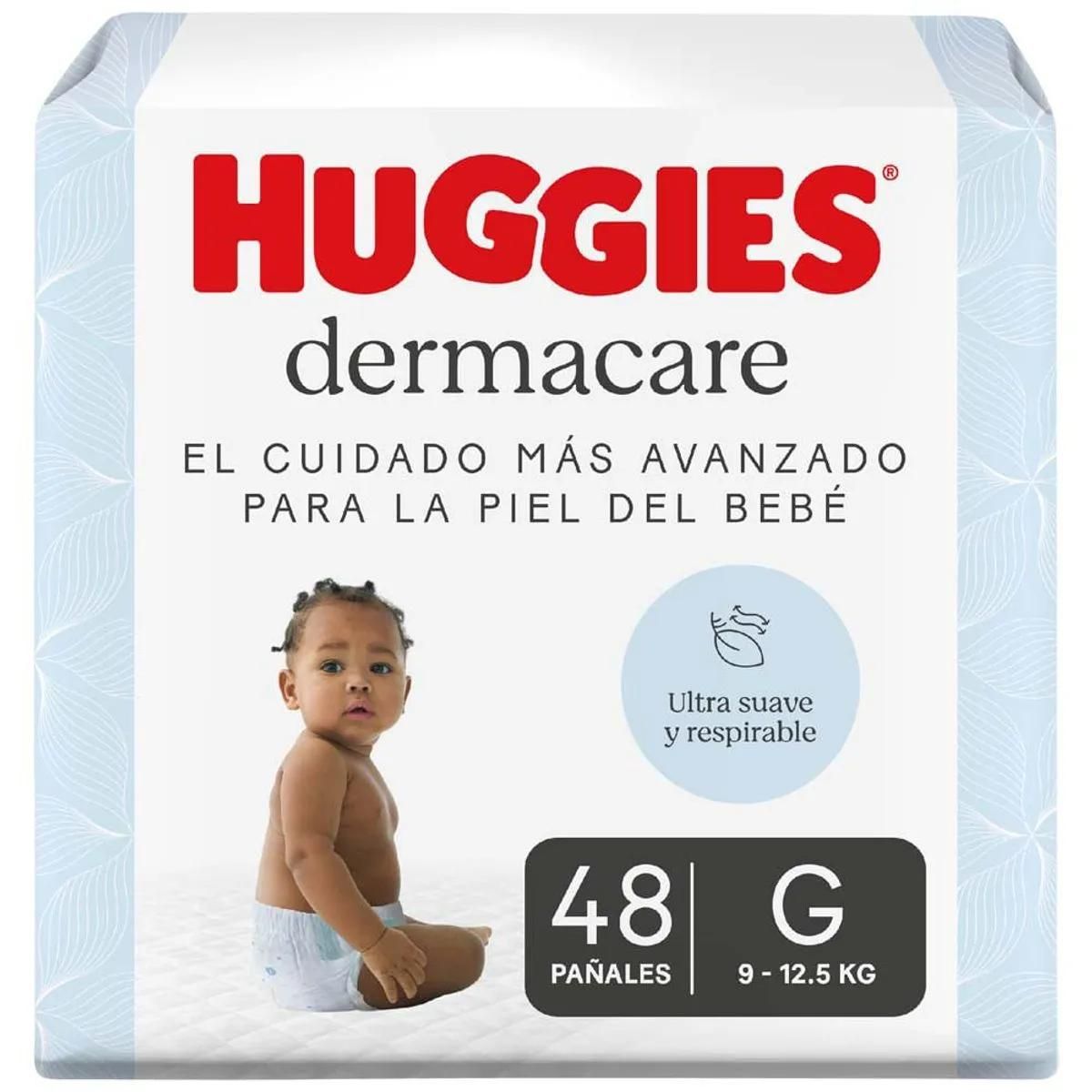 HUGGIES - Pañales para Bebé Huggies Dermacare Talla G 48un