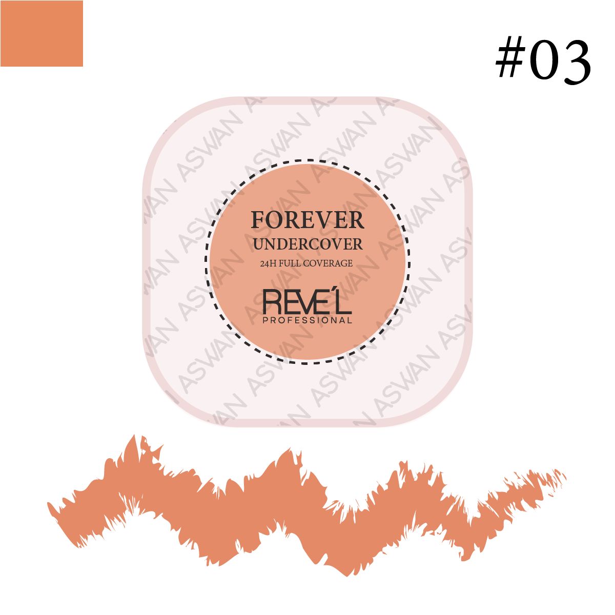 REVE'L PROFESSIONAL - POLVO COMPACTO FOREVER UNDERCOVER FULL 24H 03 - REVEL