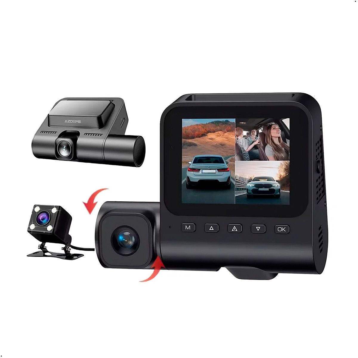 GENERICO - Dash Cam Azdome V600-3CH Cámara Para Automóvil Full Hd