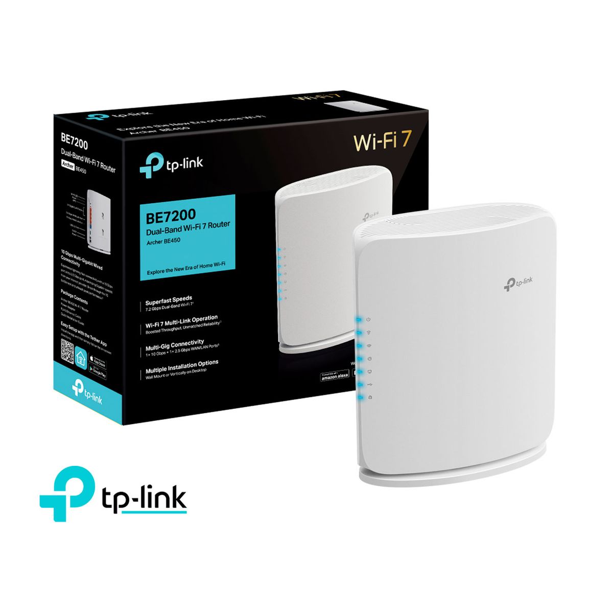 TP LINK - TP-LINK Router Archer BE450 BE7200 Doble Banda Wi-Fi 7  Easy Mesh
