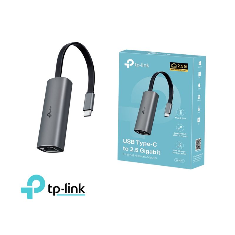 TP LINK - TP-LINK UE302C Adaptador de red USB Tipo C a 2.5 Gigabit Ethernet