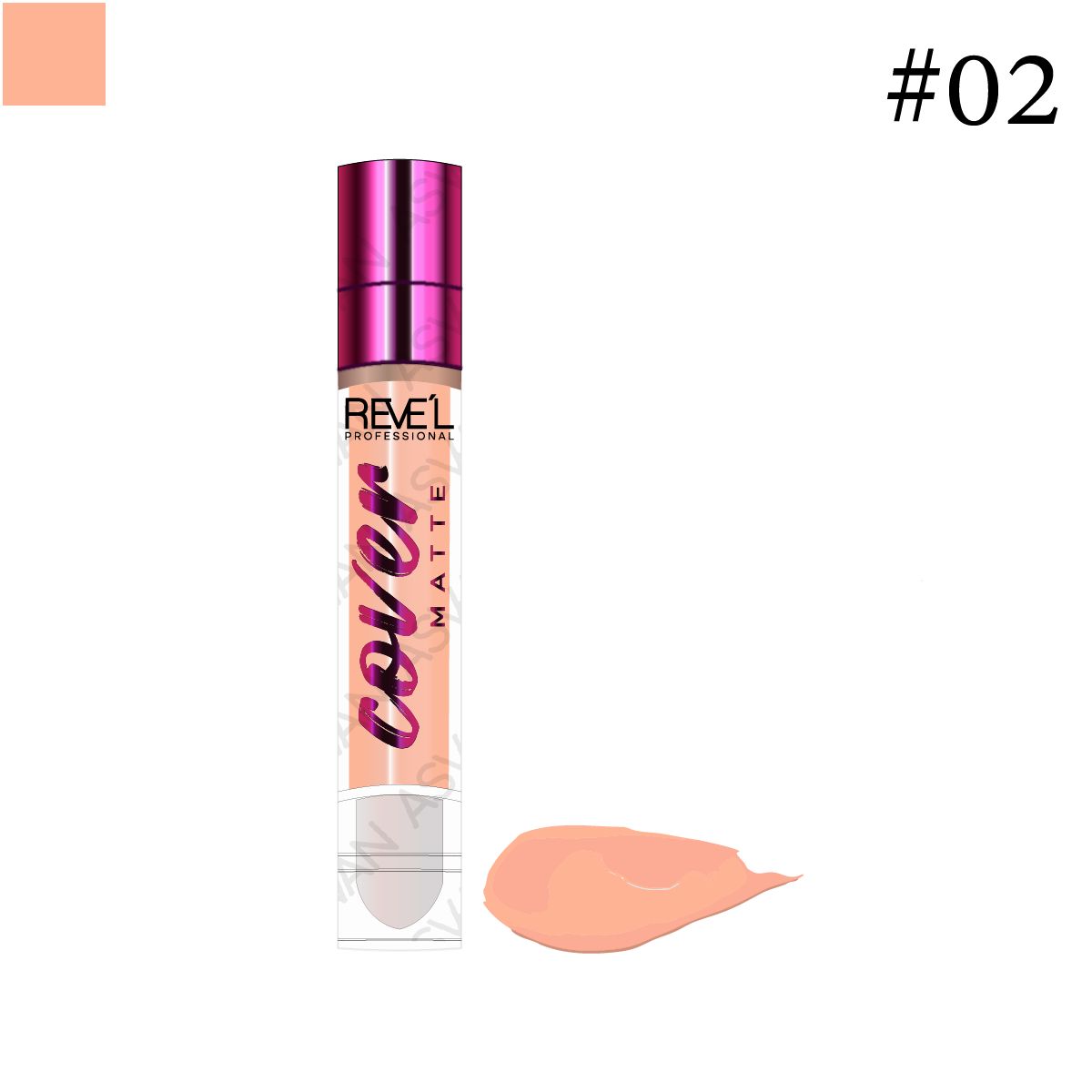 REVE'L PROFESSIONAL - CORRECTOR CONCEALER COVER MATTE 02 - REVEL