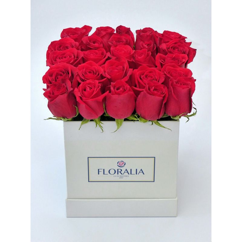 FLORALIA - Arreglo de flores - Paris  - Clásico Rojo - Rosas