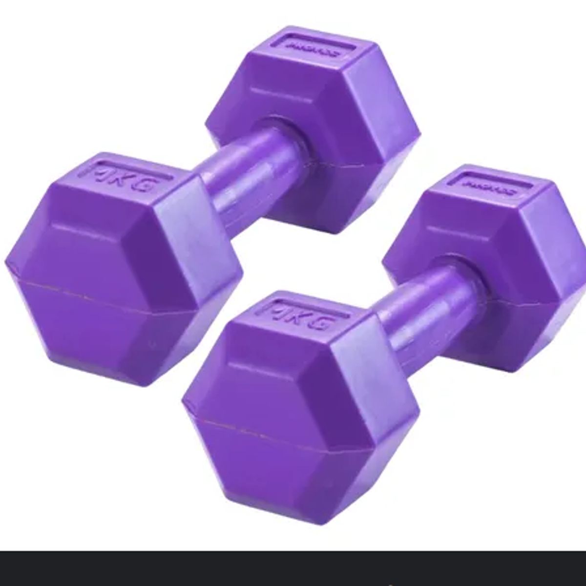 GENERICO - Mancuernas 5 Kg Pesa Hexagonal Mancuerna PVC Pesas