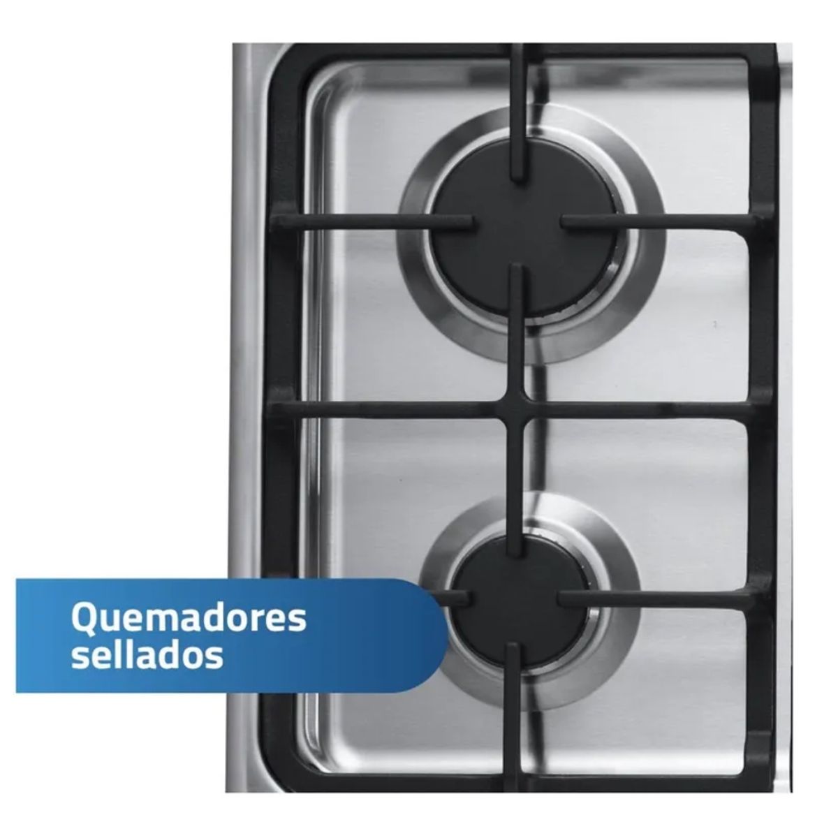 INDURAMA - Combo Indurama Cocina Coruña y Campana Extractora CEI-602CRP - Silver