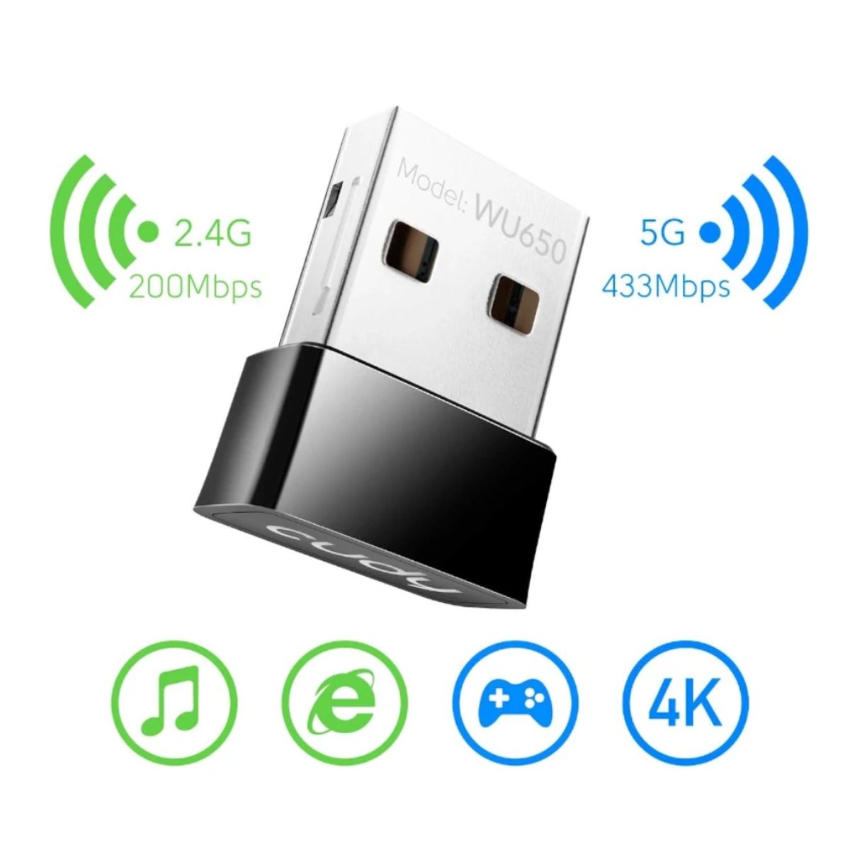 SEISA - Antena Wifi Adaptador de Red inalambrico USB nano WI-FI