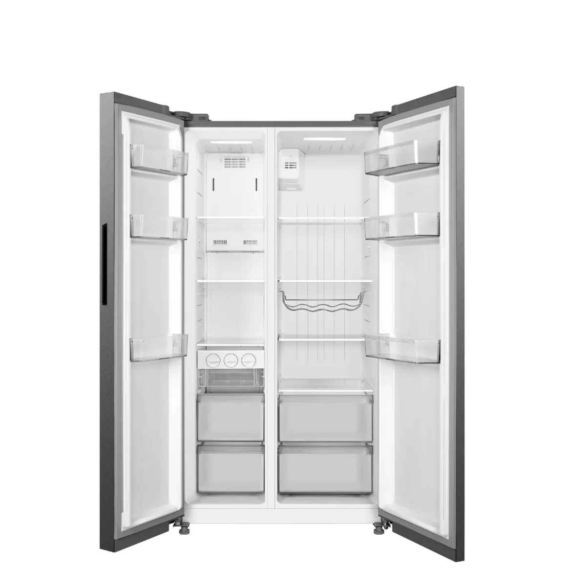 MIDEA - Refrigeradora Side By Side  Midea  511 Litros Inverter Inox MDRS710FGR46PE - Silver