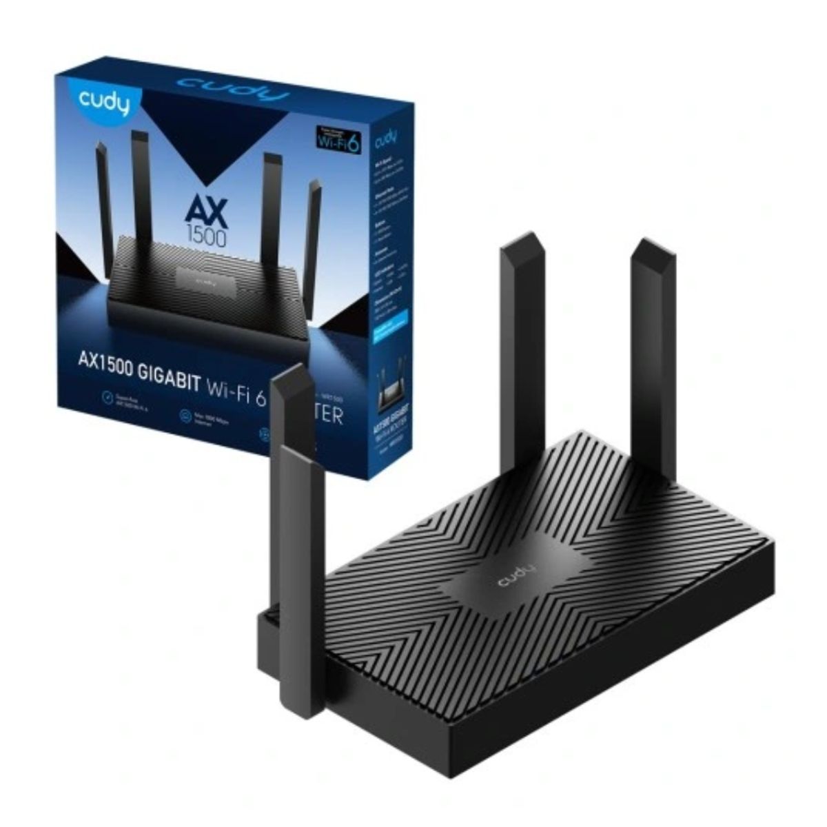 SEISA - Router Wi‑Fi Dual Band WIFI 6 4 Antenas Enrutador