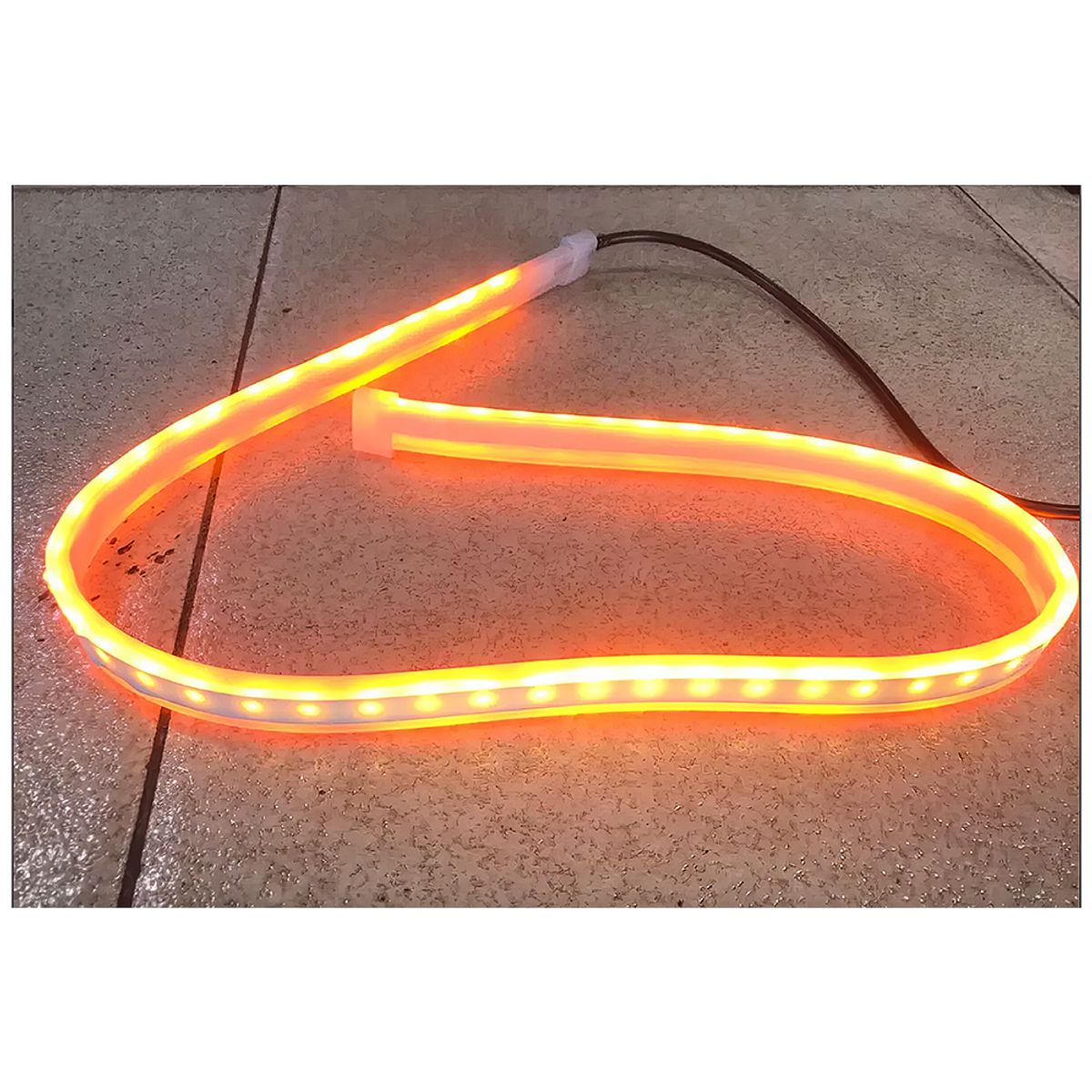 GENERICO - Cinta Led de faro corredisa con control remoto rgb 60cm 12v 2pcs