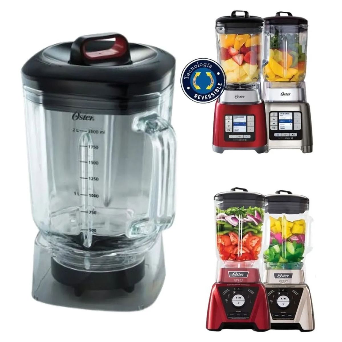 OSTER - Vaso de Vidrio Boroclass Oster 2 litros BLSTAC GXS