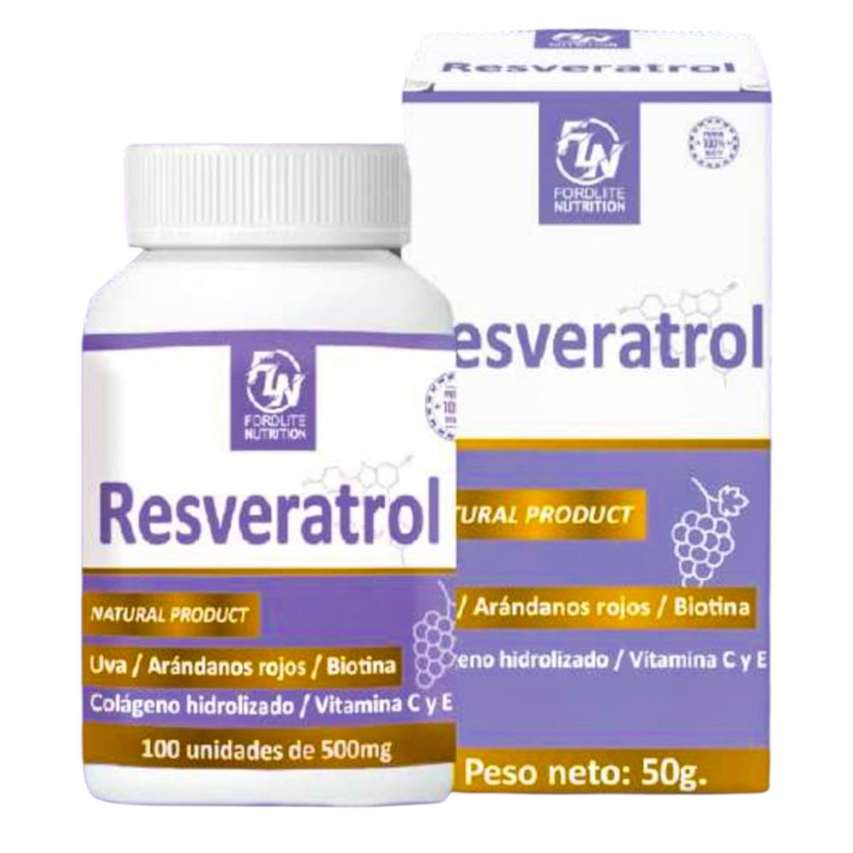 GENERICO - RESVERATROL FORDLITE CAPSULA 100 UND