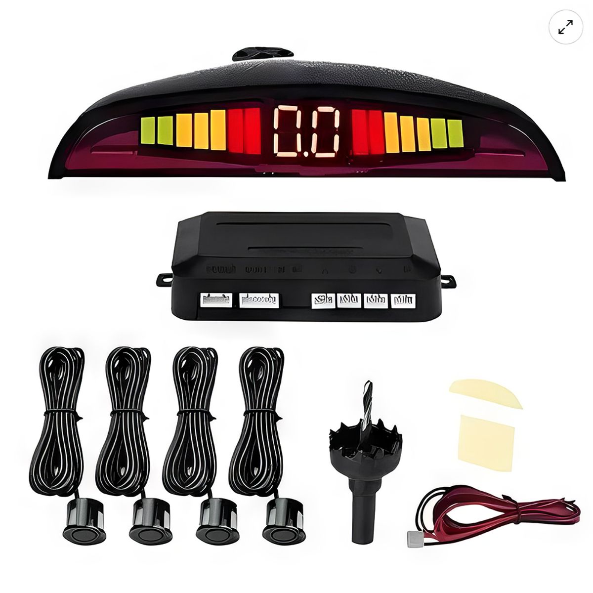 KOBO - Sensor De Estacionamiento Kube Ultrasonico Display