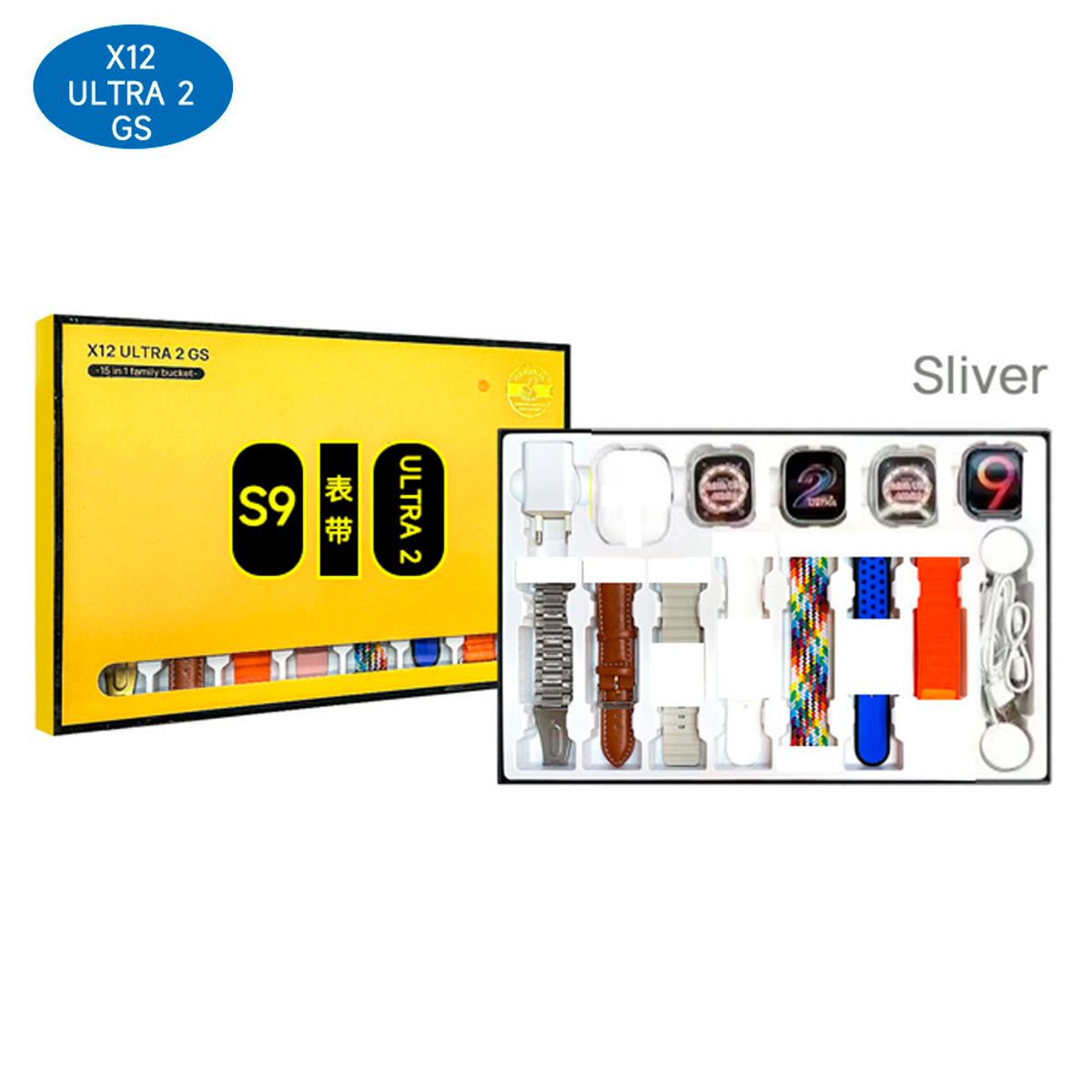 GENERICO - X12 ULTRA 2 GS SMARTWATCH 16 EN 1 - COLOR GRIS