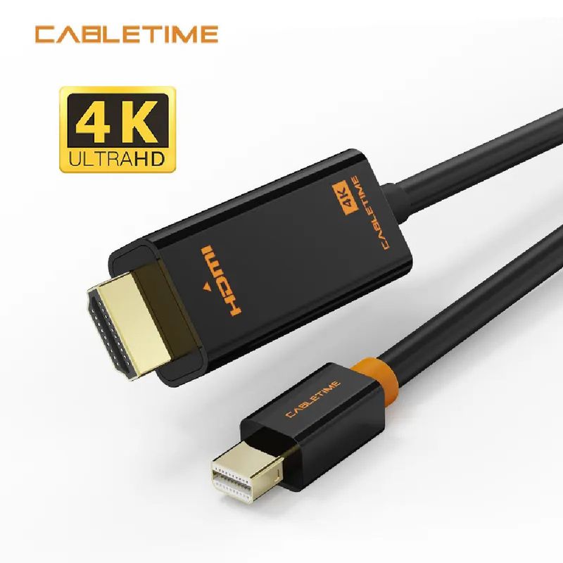 GENERICO - Cable Mini DisplayPort macho a HDMI macho de 3M  CABLETIME CD51N