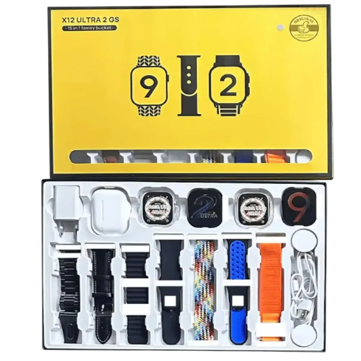 GENERICO - RELOJ SMART WATCH X12 ULTRA 2 GS - NEGRO