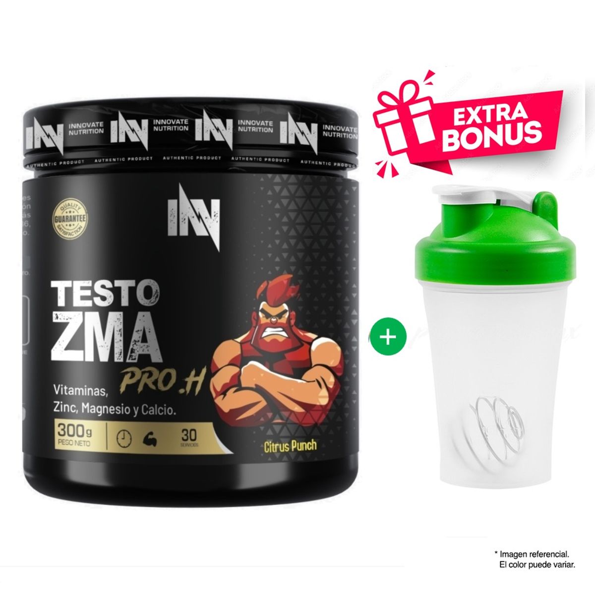 INN INNOVATE NUTRITION - Zma Pro.H One 300 Gr Citrus Punch + Shaker