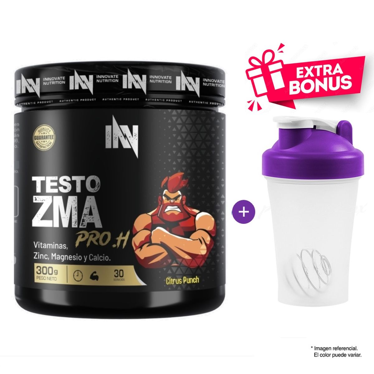INN INNOVATE NUTRITION - Zma ProH One 300Gr Citrus Punch Innovate Nutrition