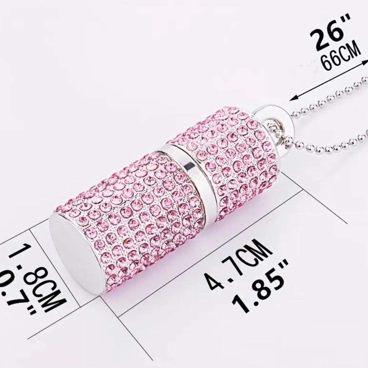 GENERICO - Memoria USB 128GB Cristales Rosado