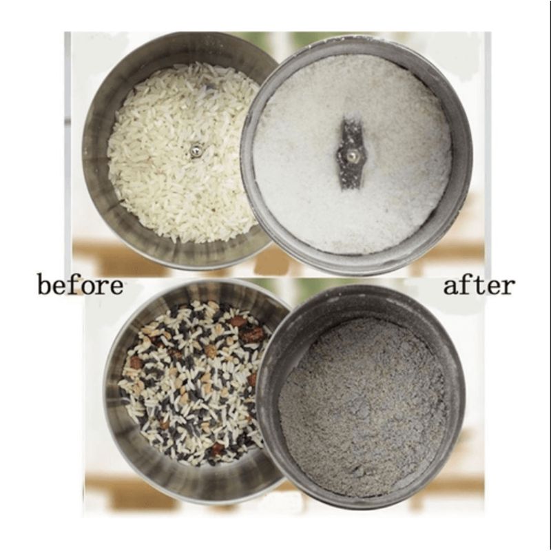 GENERICO - MOLINILLO ELÉCTRICO GRANOS Y SEMILLA DE 4 CUCHILLAS