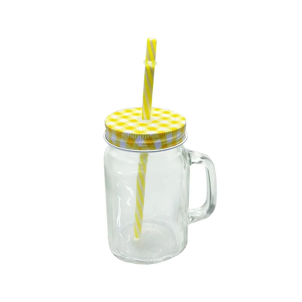 ICHIMATSU - Mason Jar 500 Ml Liso T/Color C/Cañita X6.