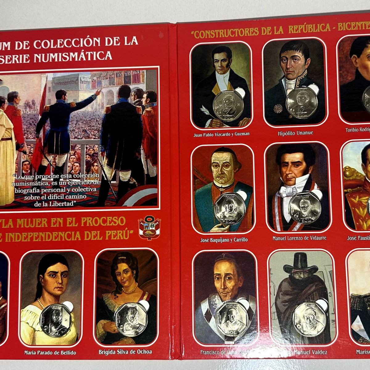 PERU - Colección Monedas Serie Constructores de la República