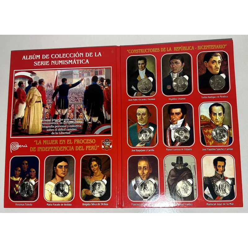 PERU - Colección Monedas Serie Constructores de la República