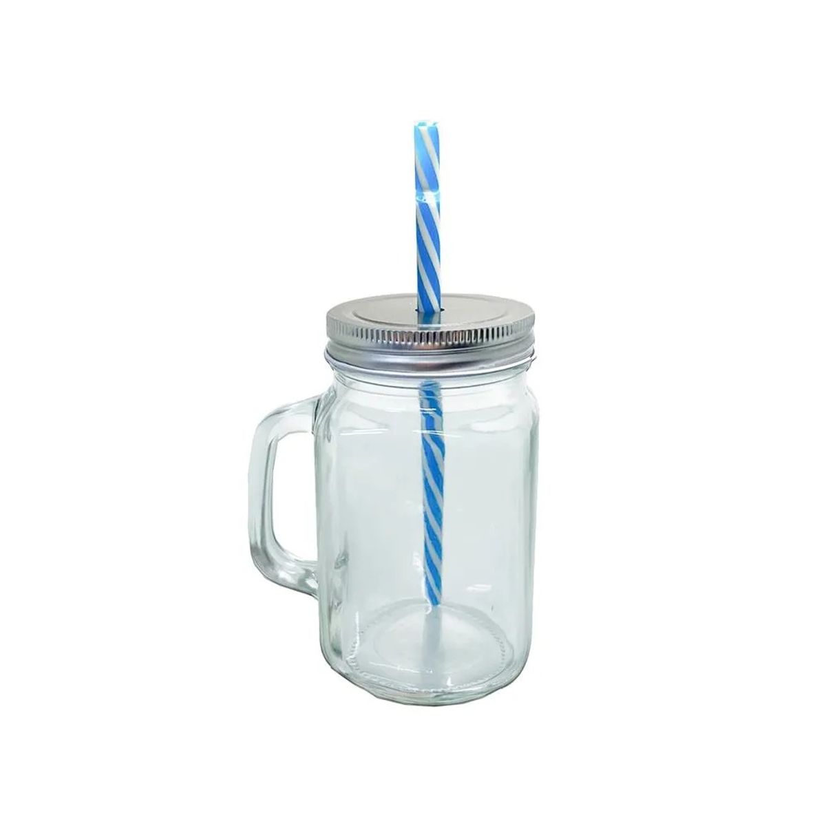 ICHIMATSU - Mason Jar 500 Ml Liso T/Metal C/Cañita X6.