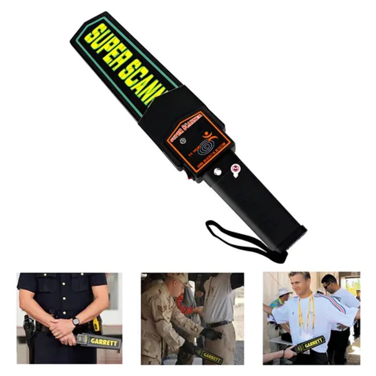 GENERICO - Detector de Metal Super Escaner de Seguridad