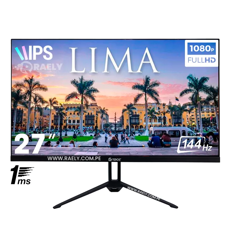 TEROS GAMING - Monitor TEROS TE-2714S, 27"  144Hz, 1 ms, HDMI, DP, FHD IPS, Speakers