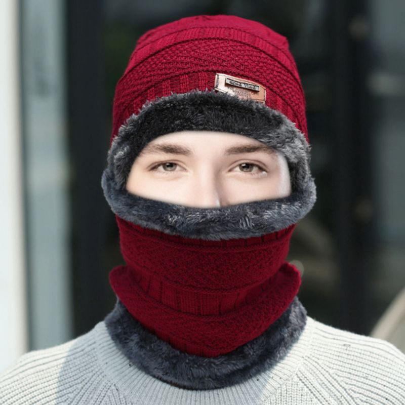 GENERICO - Conjuntos Gorro con Cuellera Unisex con Forro de Peluche Antialérgico