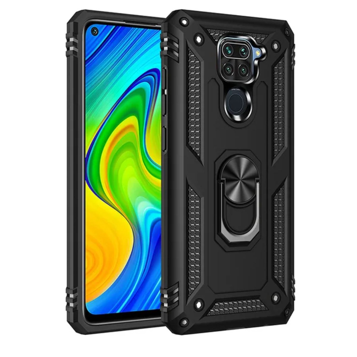 CASE - CASE ARMADURA PARA REDMI NOTE 9 PRO   - NEGRO