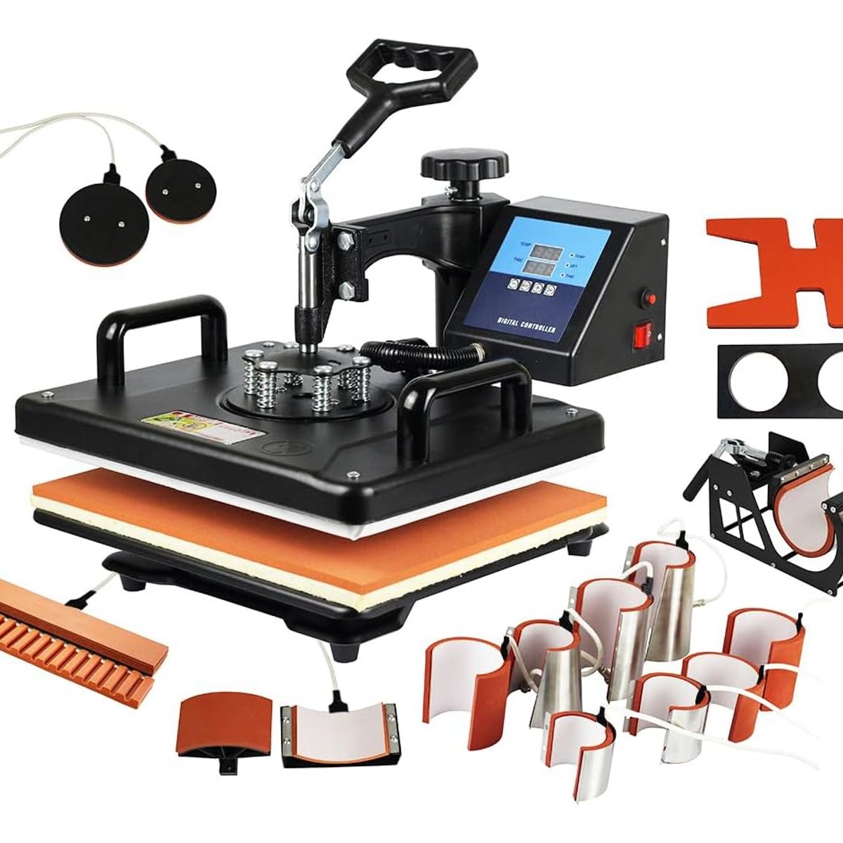 ANYHOGAR - Máquina De Prensado Térmico Cnc 15 En 1 Mejorada