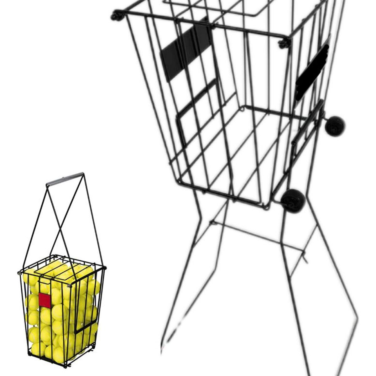 EASY FIT - Canasto Para 72 Pelotas De Tenis O Padel Con Ruedas