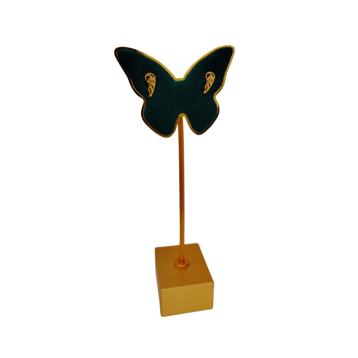 GENERICO - Pack Acero Collar con dije y Aretes - Alitas Mod II Dorado