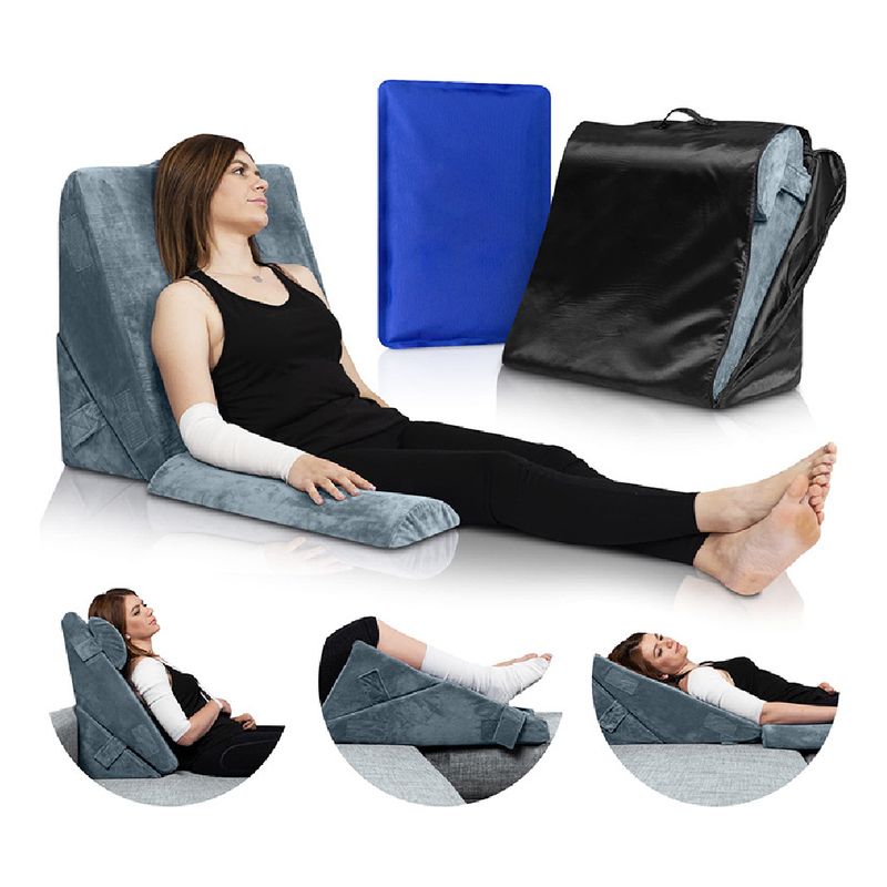 U BUY - Almohada Cojín Espuma Viscoelástica Lumbar Set 3 Piezas
