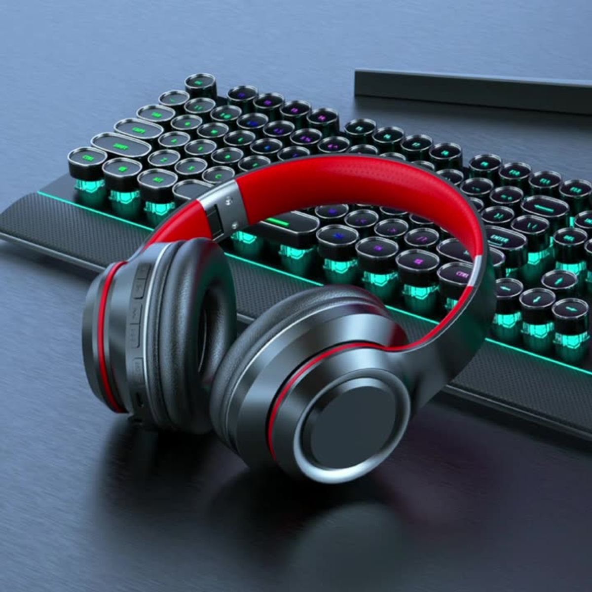 TIOZONEY - Auriculares de juego para la cabeza