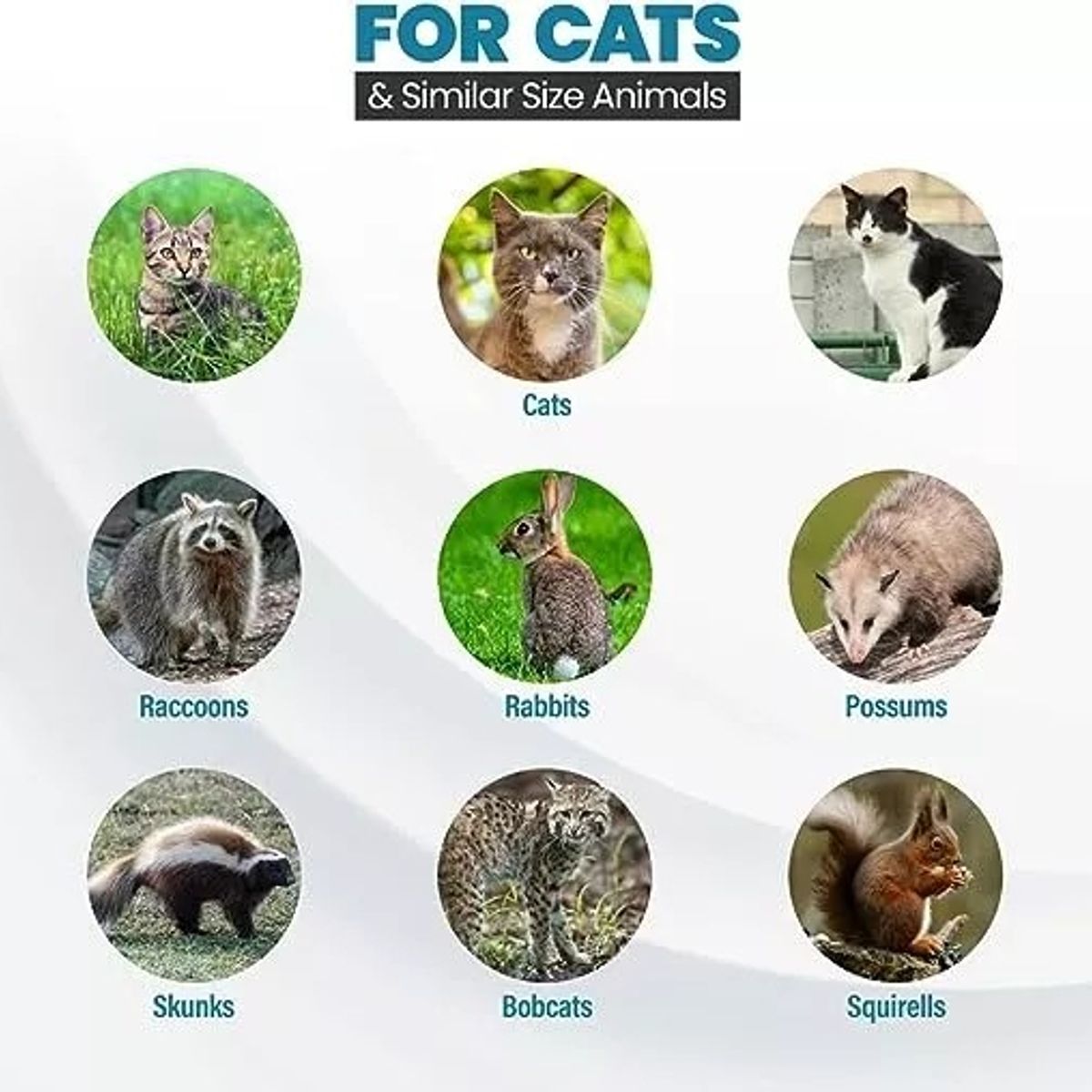 U BUY - Jaula Trampa Para Captura Gatos 36x34x94cm